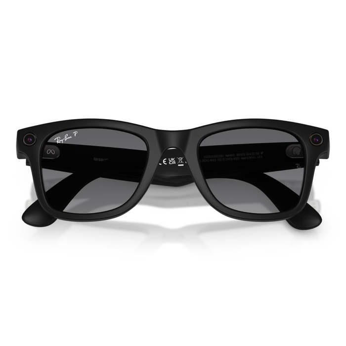 Lentes de sol Ray-Ban Meta RW4012  Wayfarer RW4012 Unisex Negro Polarizado