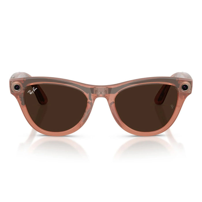 Lentes Ray-Ban Meta 0RW4014 Skyler Transitions Café/Durazno