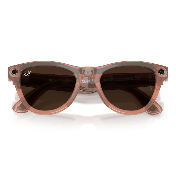 Lentes Ray-Ban Meta 0RW4014 Skyler Transitions Café/Durazno