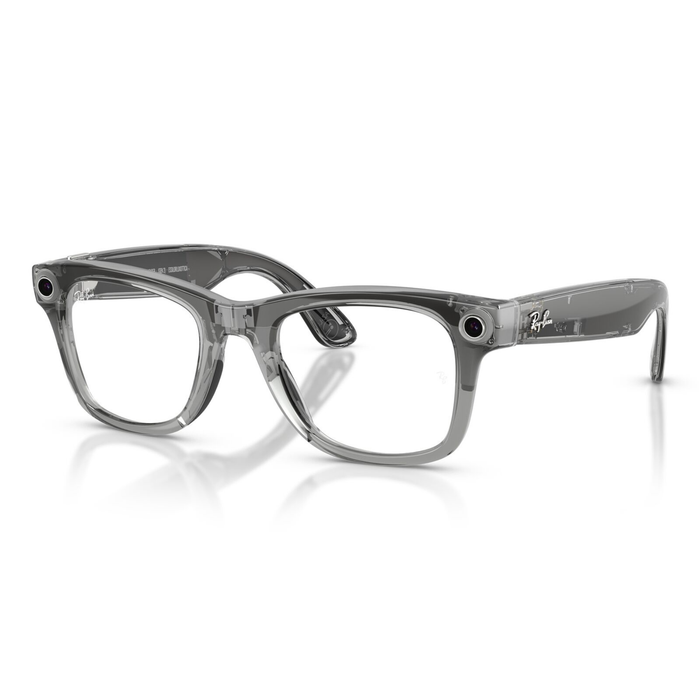 Lentes Ray-Ban Meta RW4012 Wayfarer Transitions Large Gris/Azul