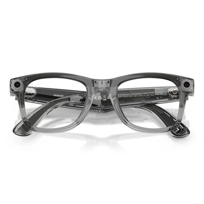 Lentes Ray-Ban Meta RW4012 Wayfarer Transitions Large Gris/Azul