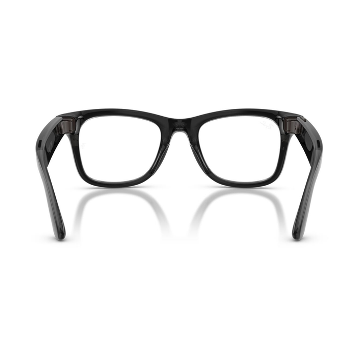 Lentes oftálmicos Ray-Ban meta (Gen 3) Wayfarer Transparente negro