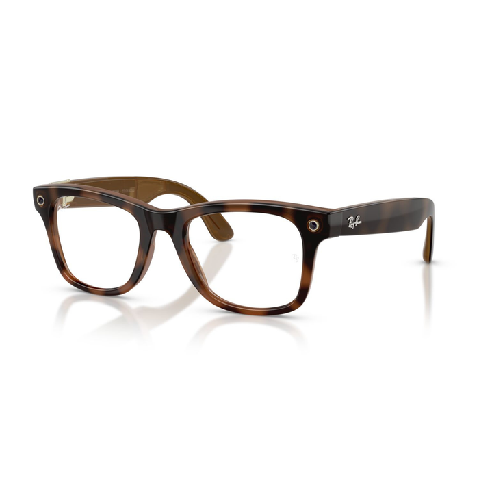 Lentes oftálmicos Ray-Ban meta (Gen 3) Wayfarer Havana