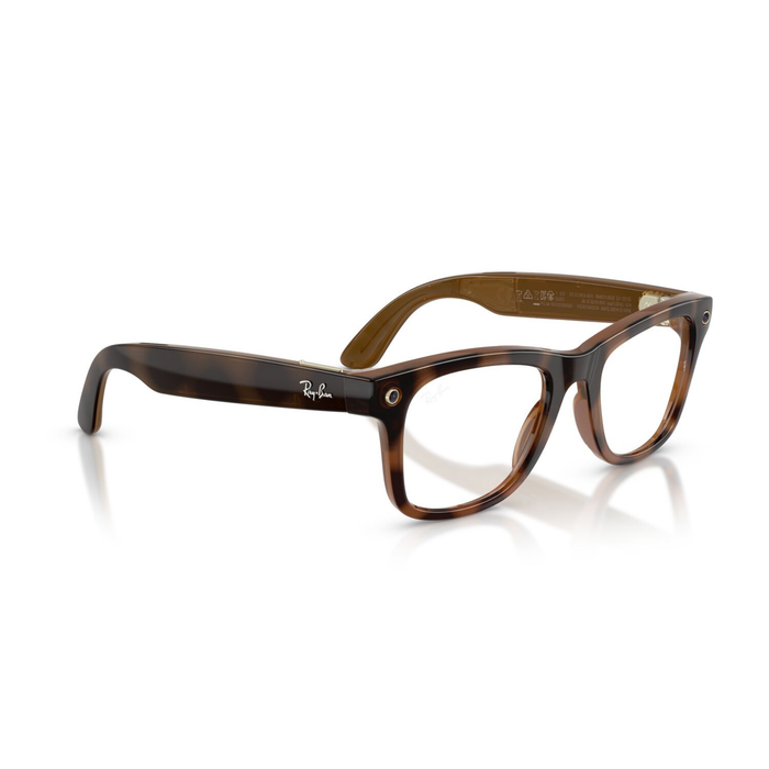 Lentes oftálmicos Ray-Ban meta (Gen 3) Wayfarer Havana