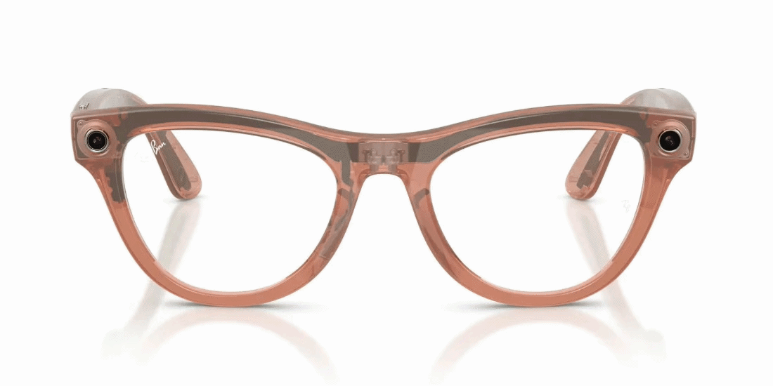 Lentes Ray-Ban Meta 0RW4014 Skyler Transitions Café/Durazno