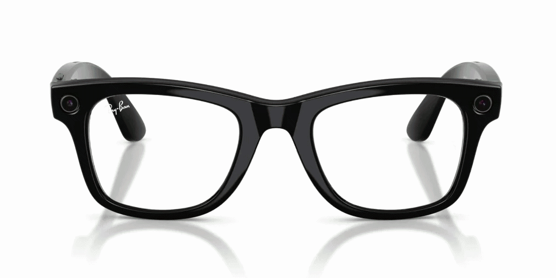 Lentes De Sol Ray-Ban Meta RW4012 Wayfarer Transitions Negro/Verde